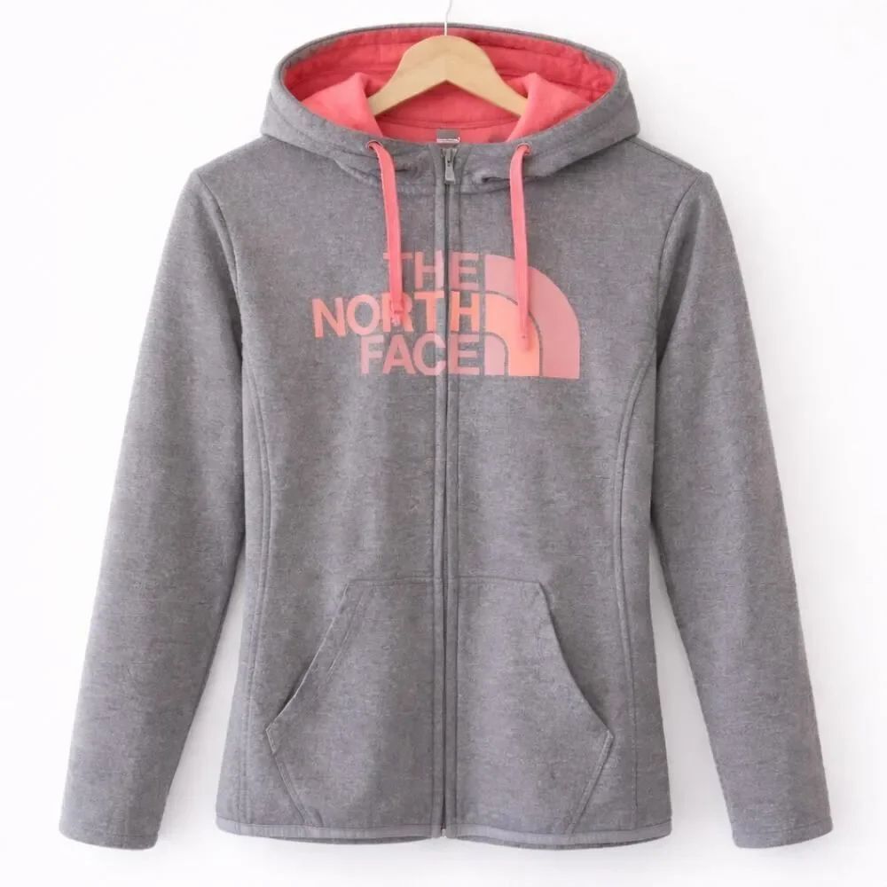 The North Face Women’s Half Dome Full Zip Hoodie Kangaroo Pocket Sweatshirt S